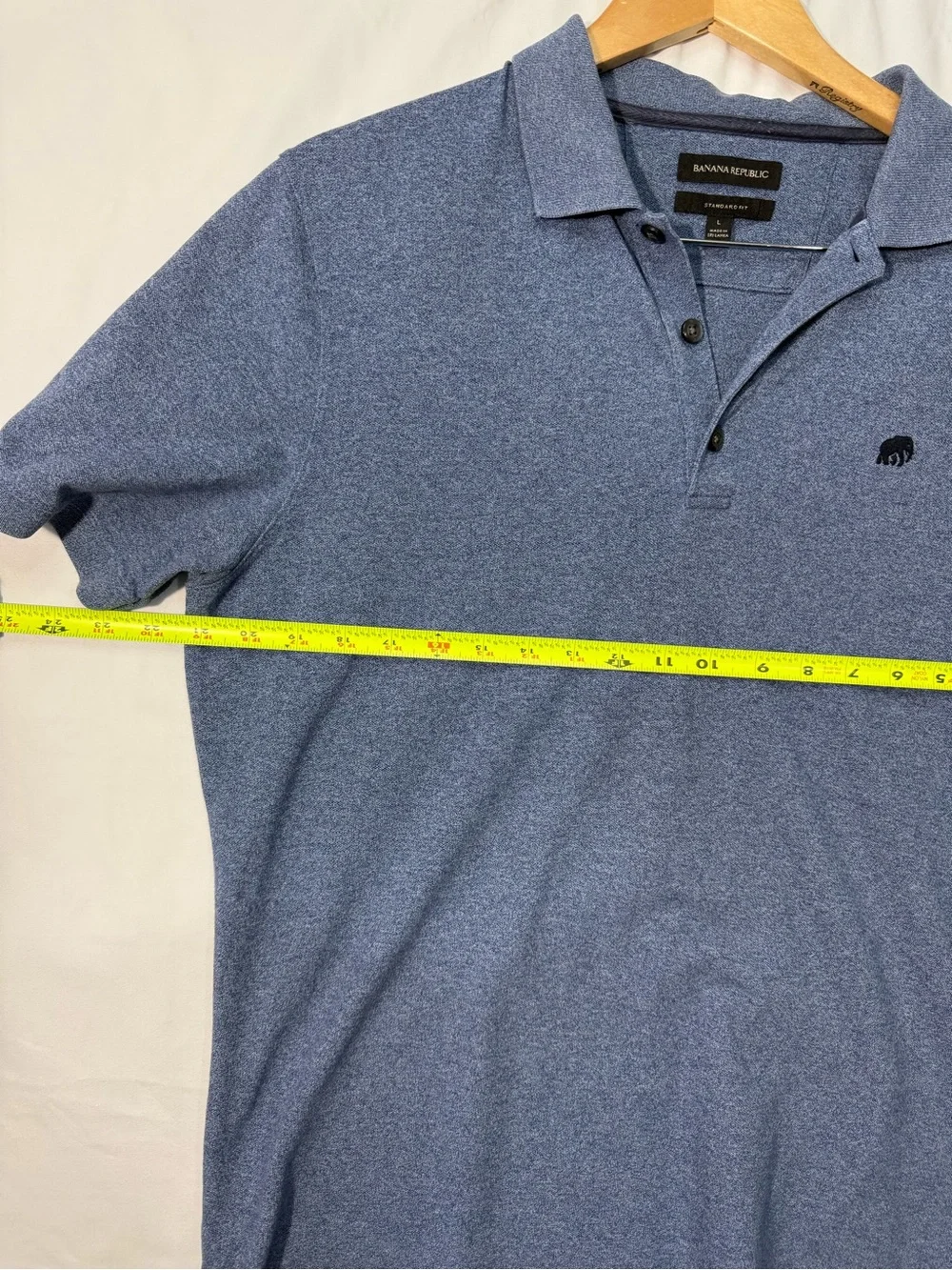 Banana Republic Men’s Blue Heather Polo Shirt